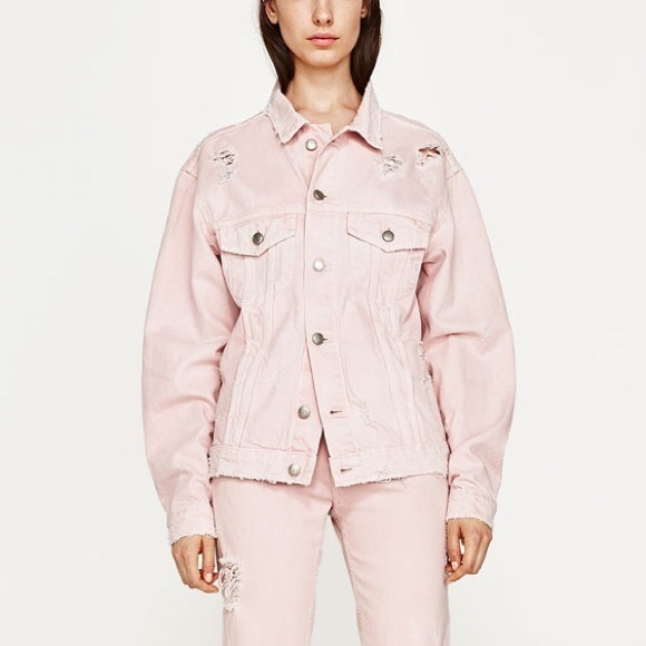 Pink Zara Denim Jacket - Picture 2 of 5